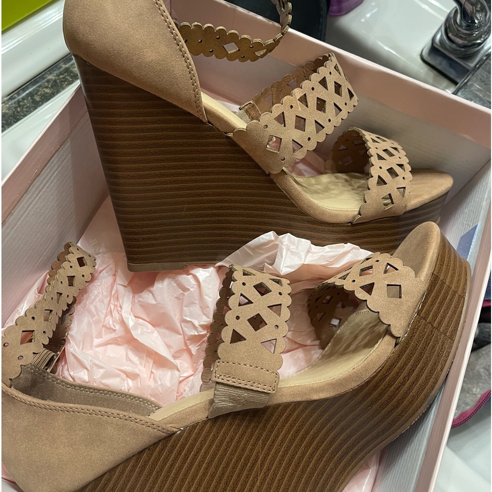 JustFab Wedge Sandals